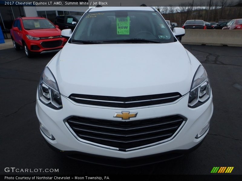 Summit White / Jet Black 2017 Chevrolet Equinox LT AWD