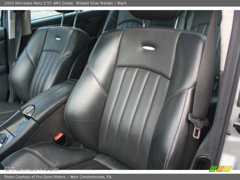 Brilliant Silver Metallic / Black 2003 Mercedes-Benz E 55 AMG Sedan