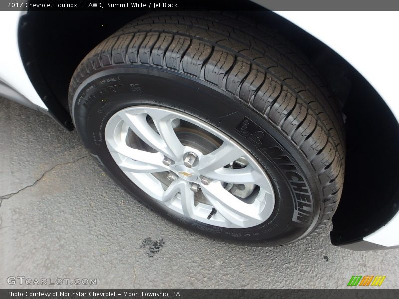 Summit White / Jet Black 2017 Chevrolet Equinox LT AWD