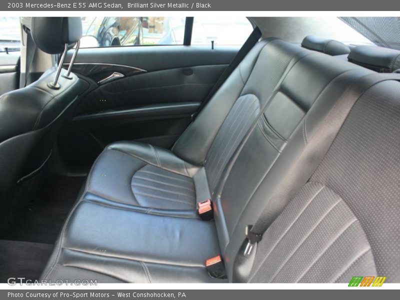 Brilliant Silver Metallic / Black 2003 Mercedes-Benz E 55 AMG Sedan