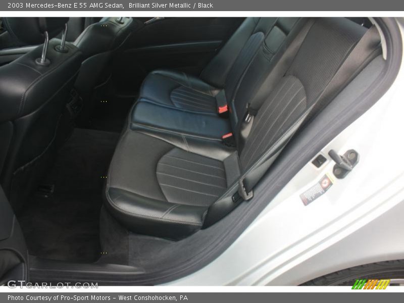Brilliant Silver Metallic / Black 2003 Mercedes-Benz E 55 AMG Sedan