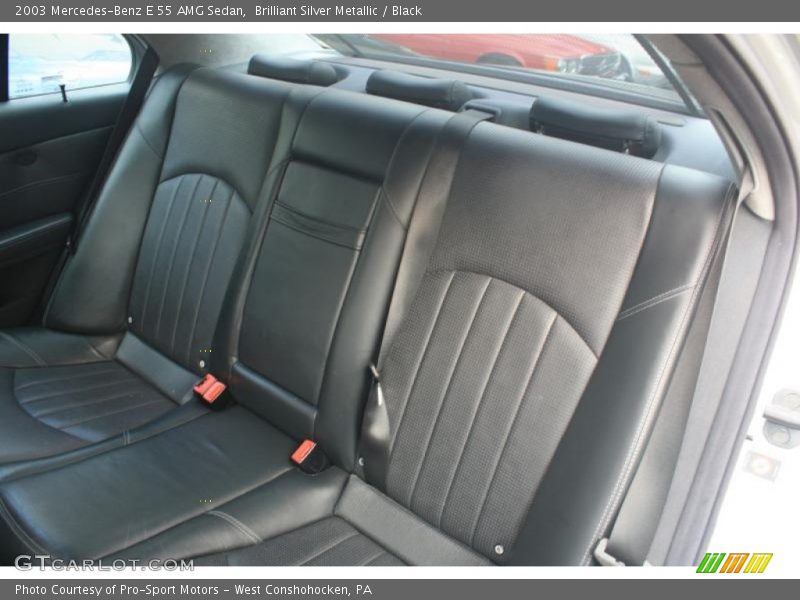 Brilliant Silver Metallic / Black 2003 Mercedes-Benz E 55 AMG Sedan