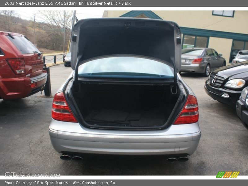 Brilliant Silver Metallic / Black 2003 Mercedes-Benz E 55 AMG Sedan