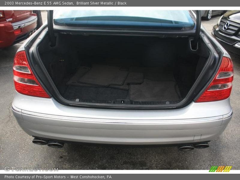 Brilliant Silver Metallic / Black 2003 Mercedes-Benz E 55 AMG Sedan