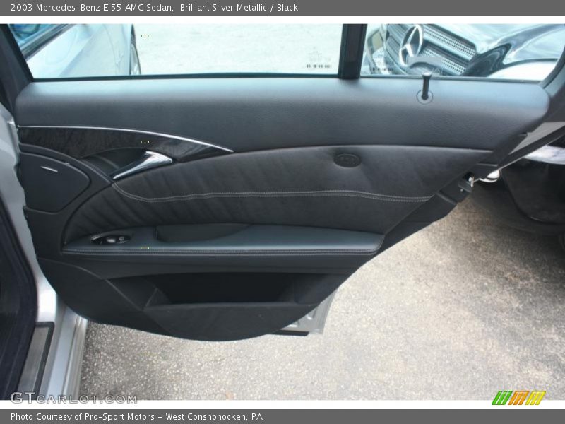 Brilliant Silver Metallic / Black 2003 Mercedes-Benz E 55 AMG Sedan