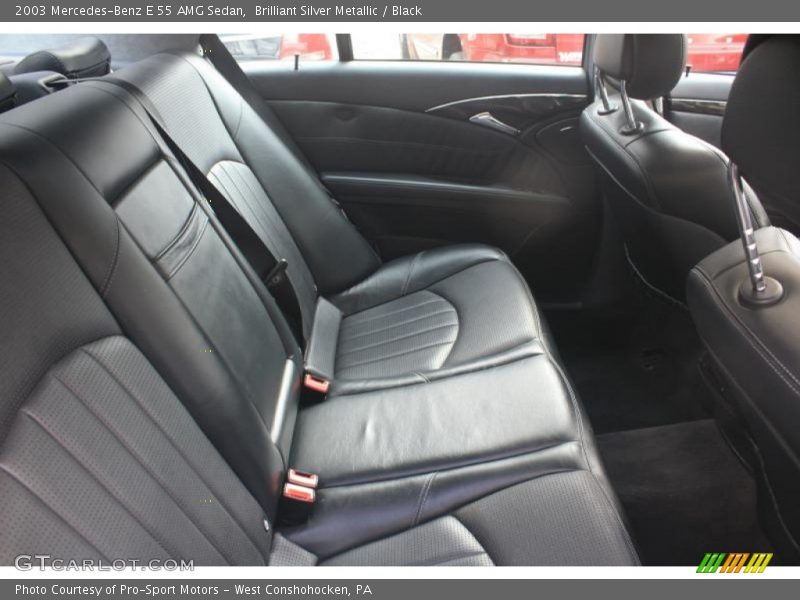 Brilliant Silver Metallic / Black 2003 Mercedes-Benz E 55 AMG Sedan