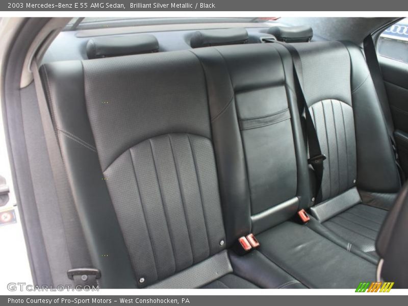 Brilliant Silver Metallic / Black 2003 Mercedes-Benz E 55 AMG Sedan