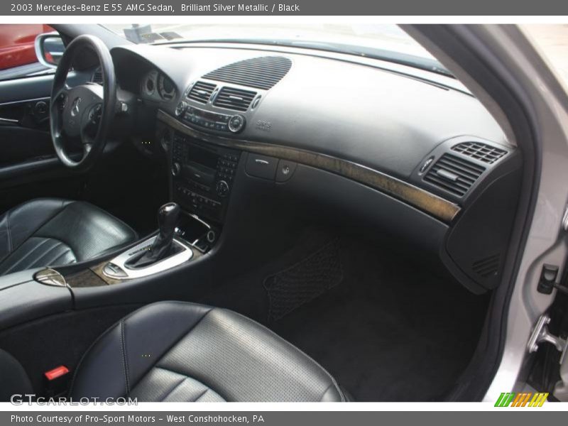 Brilliant Silver Metallic / Black 2003 Mercedes-Benz E 55 AMG Sedan
