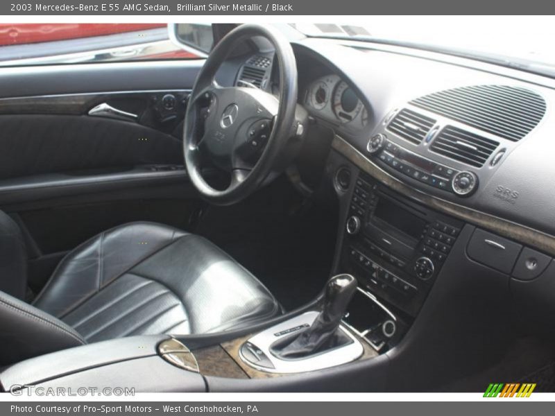 Brilliant Silver Metallic / Black 2003 Mercedes-Benz E 55 AMG Sedan