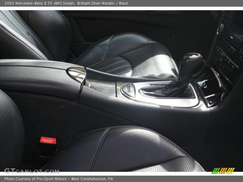 Brilliant Silver Metallic / Black 2003 Mercedes-Benz E 55 AMG Sedan