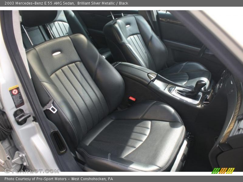 Brilliant Silver Metallic / Black 2003 Mercedes-Benz E 55 AMG Sedan