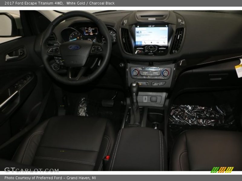White Gold / Charcoal Black 2017 Ford Escape Titanium 4WD