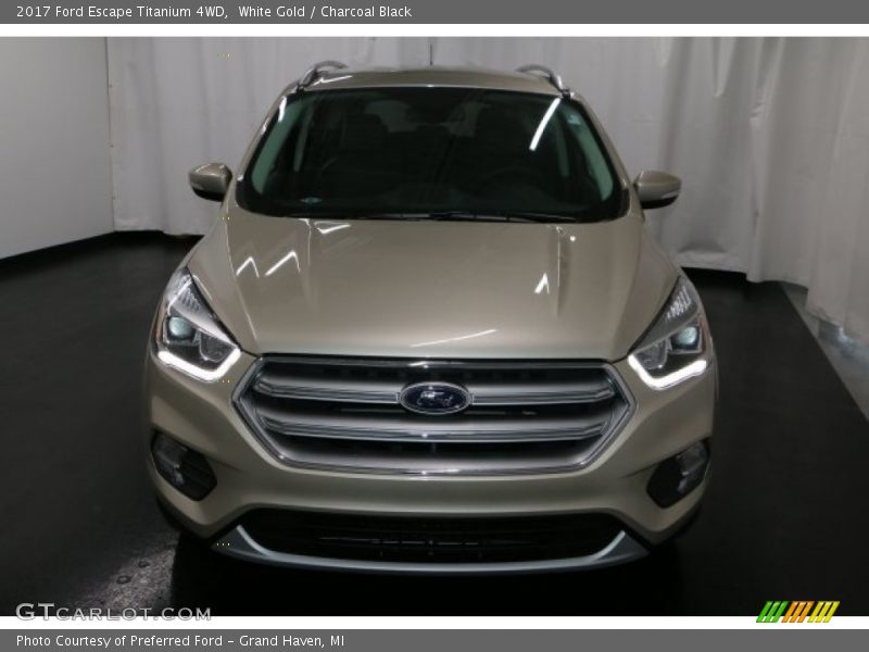 White Gold / Charcoal Black 2017 Ford Escape Titanium 4WD
