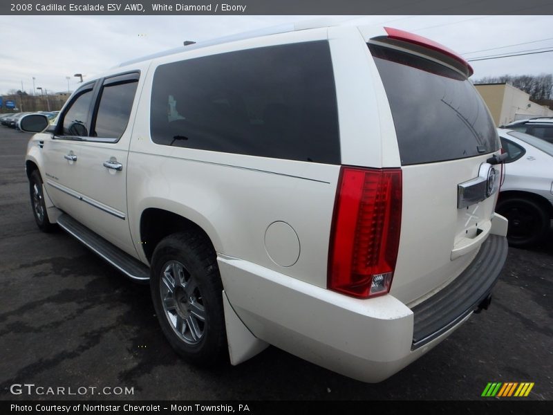 White Diamond / Ebony 2008 Cadillac Escalade ESV AWD