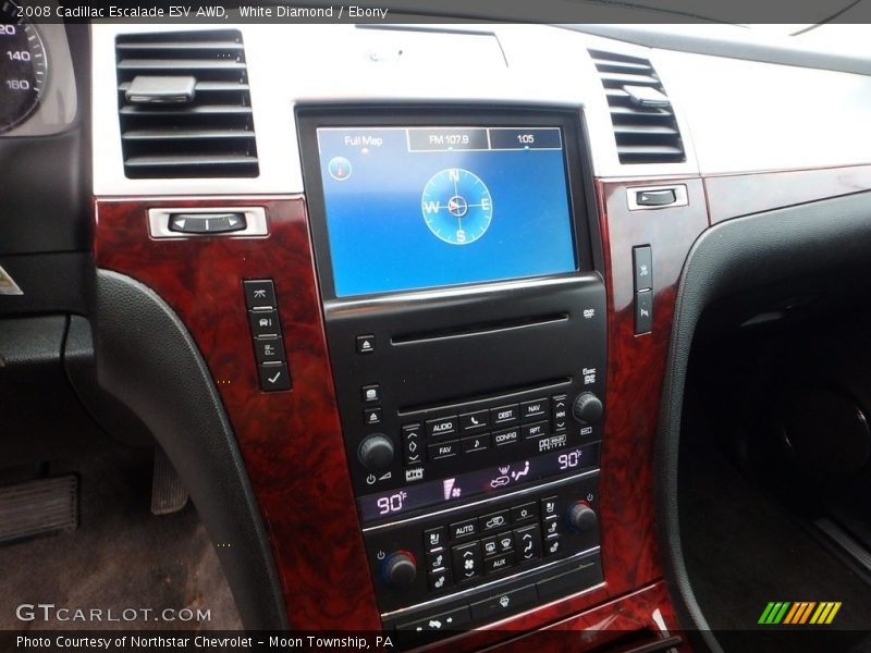 White Diamond / Ebony 2008 Cadillac Escalade ESV AWD