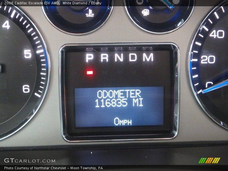 White Diamond / Ebony 2008 Cadillac Escalade ESV AWD