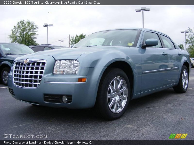 Clearwater Blue Pearl / Dark Slate Gray 2009 Chrysler 300 Touring