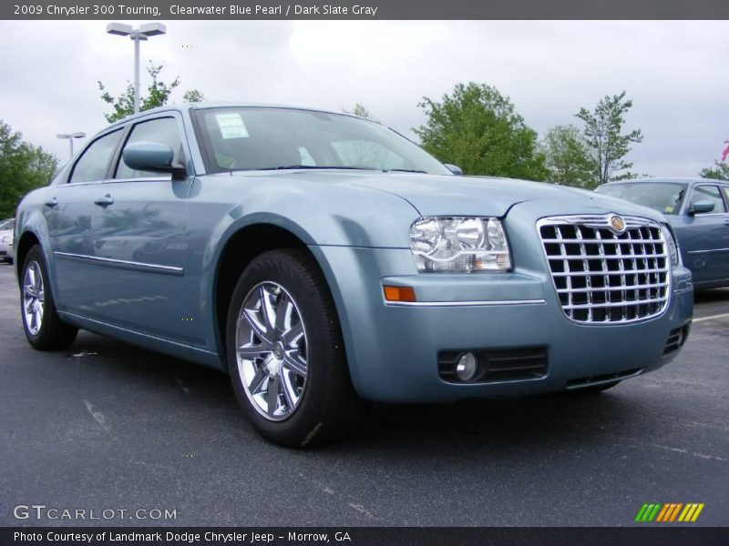 Clearwater Blue Pearl / Dark Slate Gray 2009 Chrysler 300 Touring