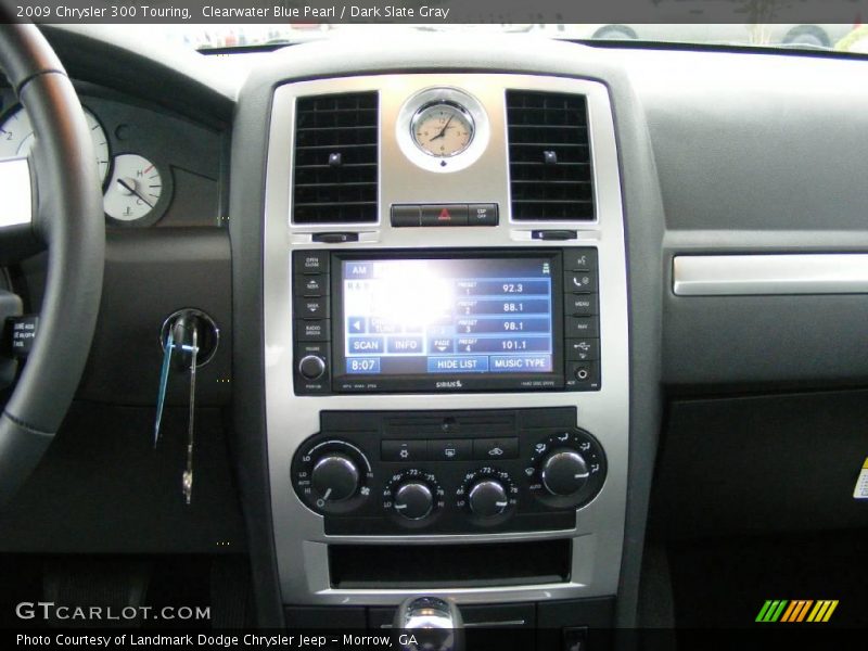 Clearwater Blue Pearl / Dark Slate Gray 2009 Chrysler 300 Touring