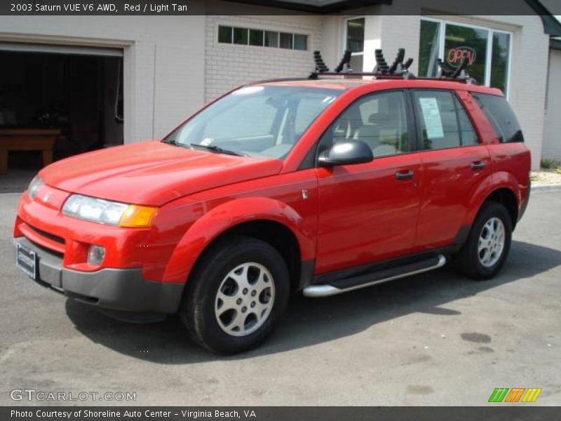 Red / Light Tan 2003 Saturn VUE V6 AWD