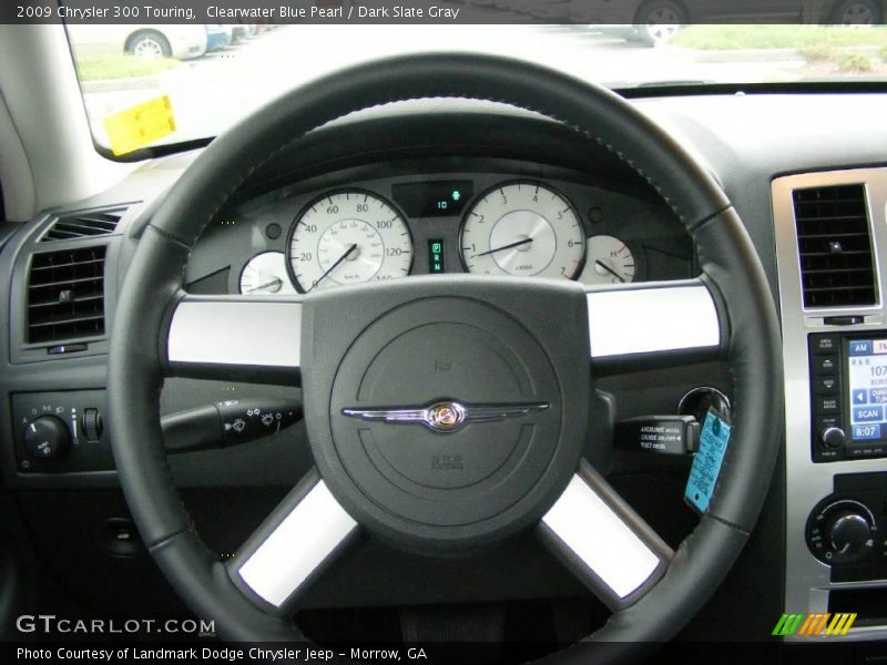Clearwater Blue Pearl / Dark Slate Gray 2009 Chrysler 300 Touring