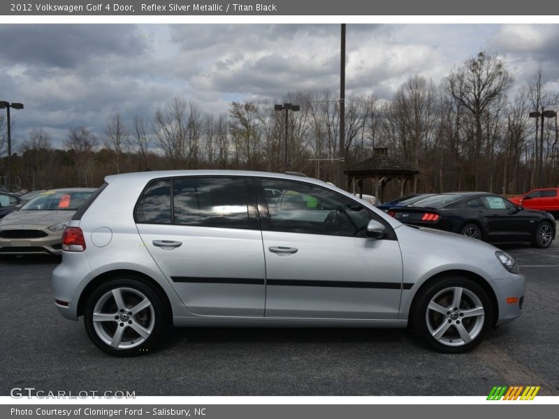 Reflex Silver Metallic / Titan Black 2012 Volkswagen Golf 4 Door
