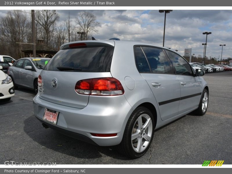 Reflex Silver Metallic / Titan Black 2012 Volkswagen Golf 4 Door