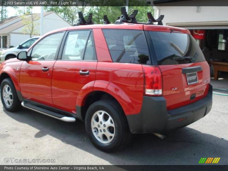 Red / Light Tan 2003 Saturn VUE V6 AWD