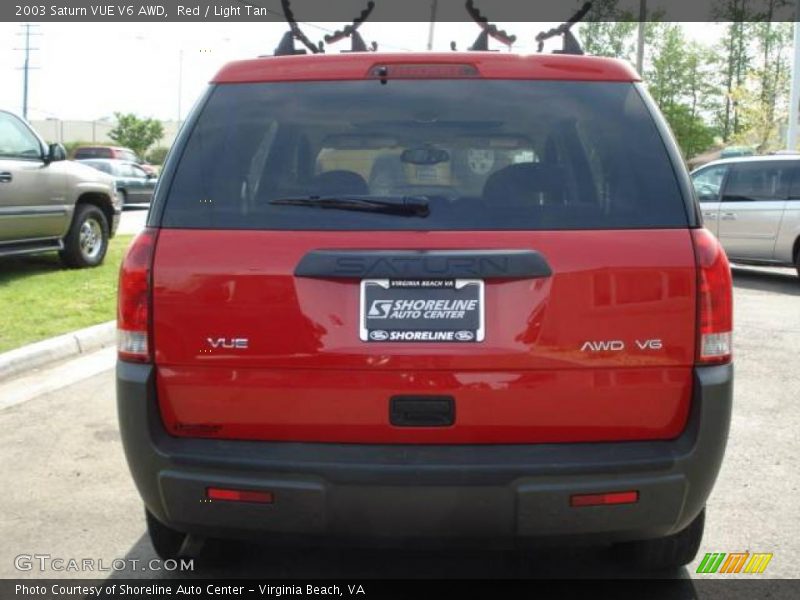 Red / Light Tan 2003 Saturn VUE V6 AWD