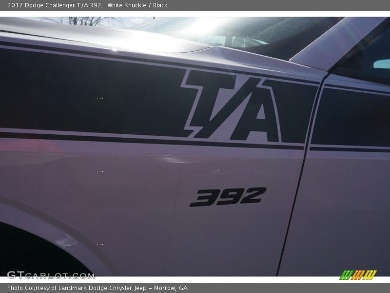 White Knuckle / Black 2017 Dodge Challenger T/A 392