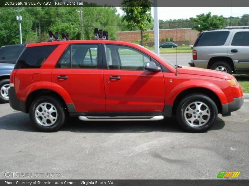 Red / Light Tan 2003 Saturn VUE V6 AWD
