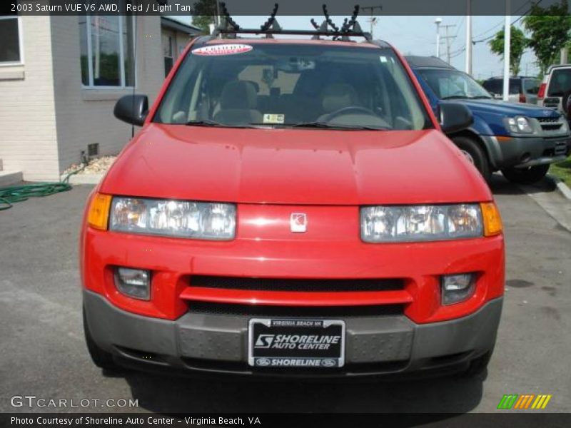 Red / Light Tan 2003 Saturn VUE V6 AWD