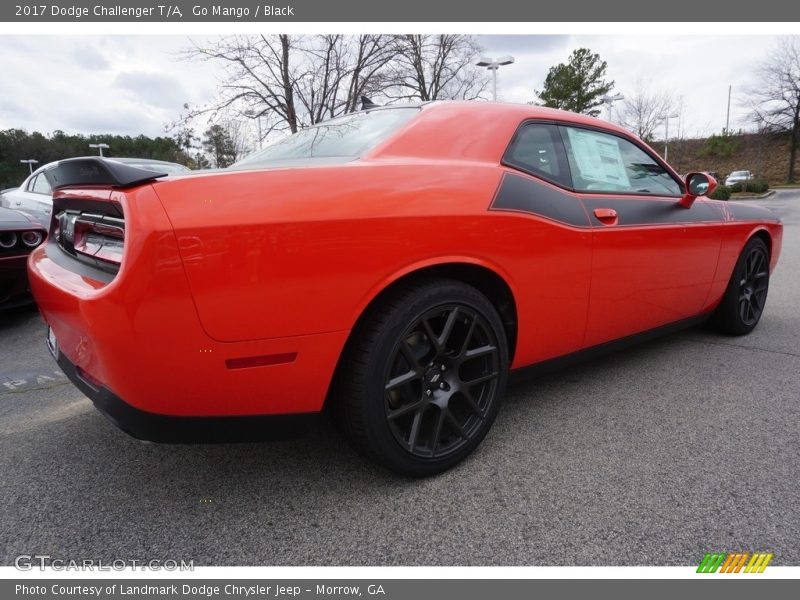 Go Mango / Black 2017 Dodge Challenger T/A