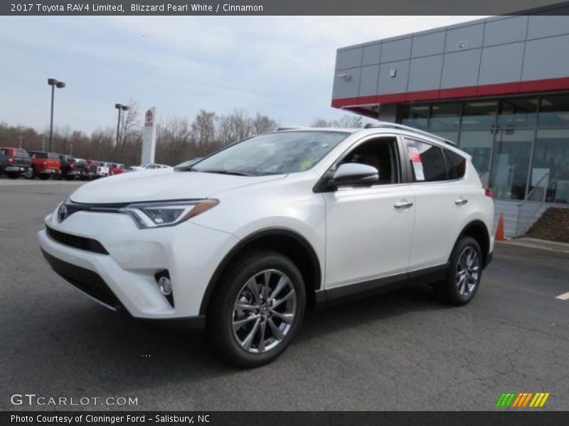 Blizzard Pearl White / Cinnamon 2017 Toyota RAV4 Limited