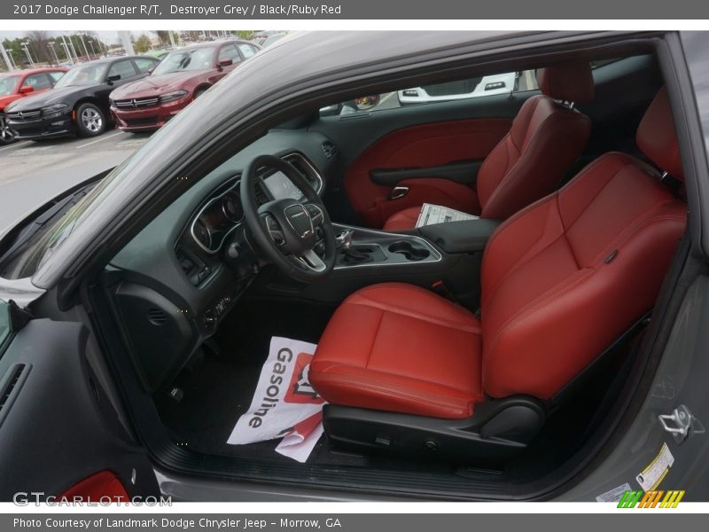 Destroyer Grey / Black/Ruby Red 2017 Dodge Challenger R/T