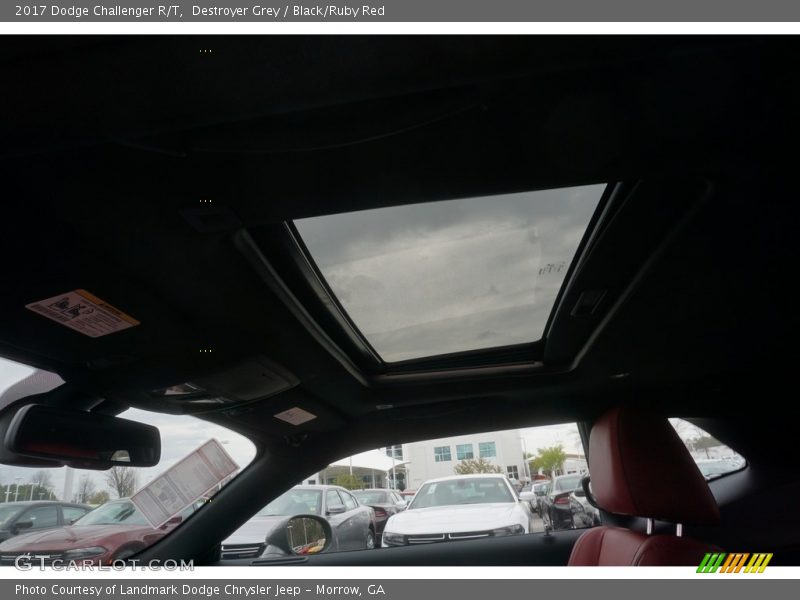 Destroyer Grey / Black/Ruby Red 2017 Dodge Challenger R/T