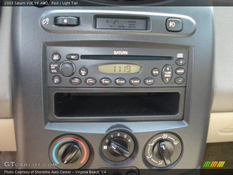 Red / Light Tan 2003 Saturn VUE V6 AWD