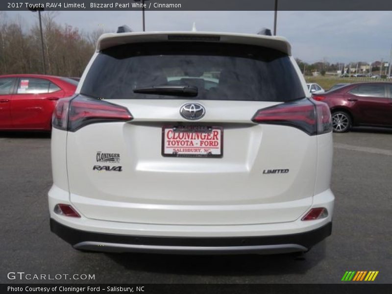 Blizzard Pearl White / Cinnamon 2017 Toyota RAV4 Limited
