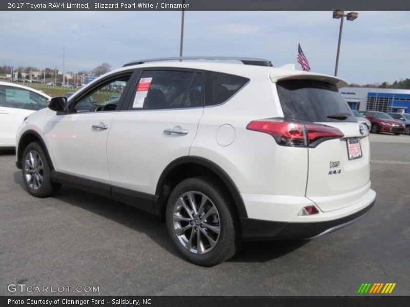 Blizzard Pearl White / Cinnamon 2017 Toyota RAV4 Limited