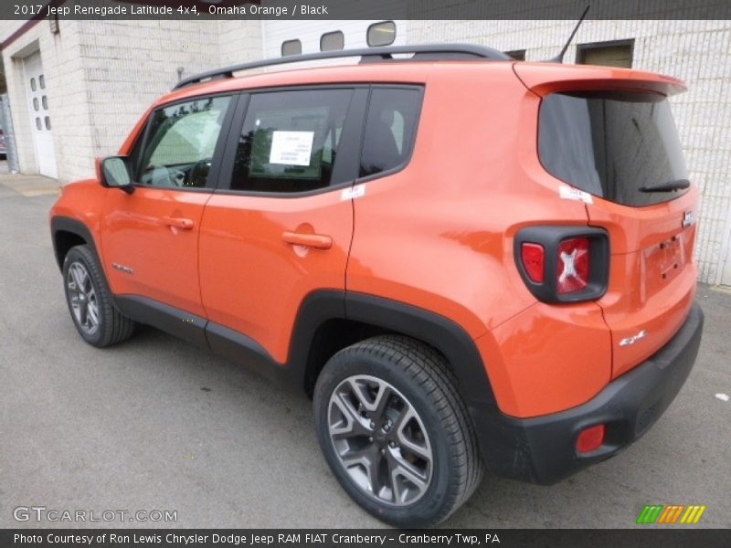 Omaha Orange / Black 2017 Jeep Renegade Latitude 4x4