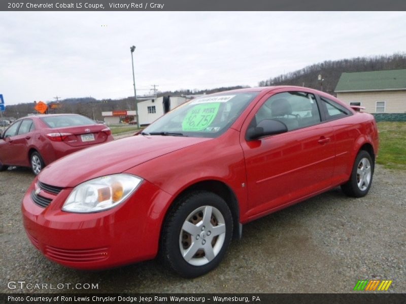 Victory Red / Gray 2007 Chevrolet Cobalt LS Coupe