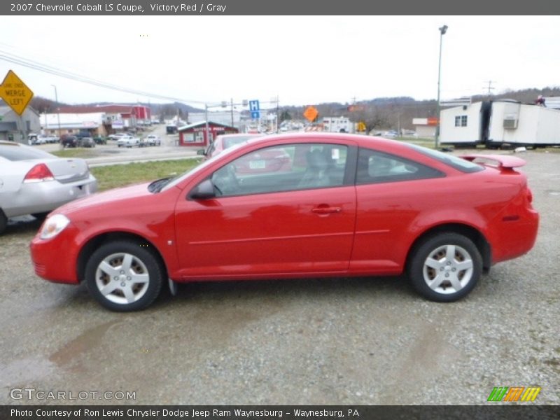 Victory Red / Gray 2007 Chevrolet Cobalt LS Coupe
