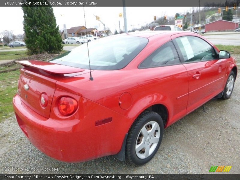 Victory Red / Gray 2007 Chevrolet Cobalt LS Coupe