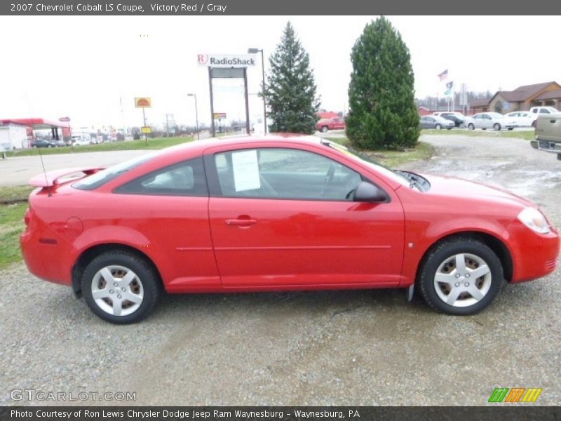 Victory Red / Gray 2007 Chevrolet Cobalt LS Coupe