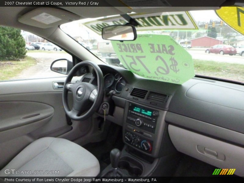 Victory Red / Gray 2007 Chevrolet Cobalt LS Coupe