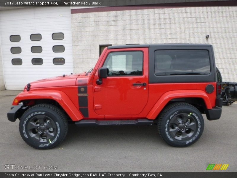 Firecracker Red / Black 2017 Jeep Wrangler Sport 4x4