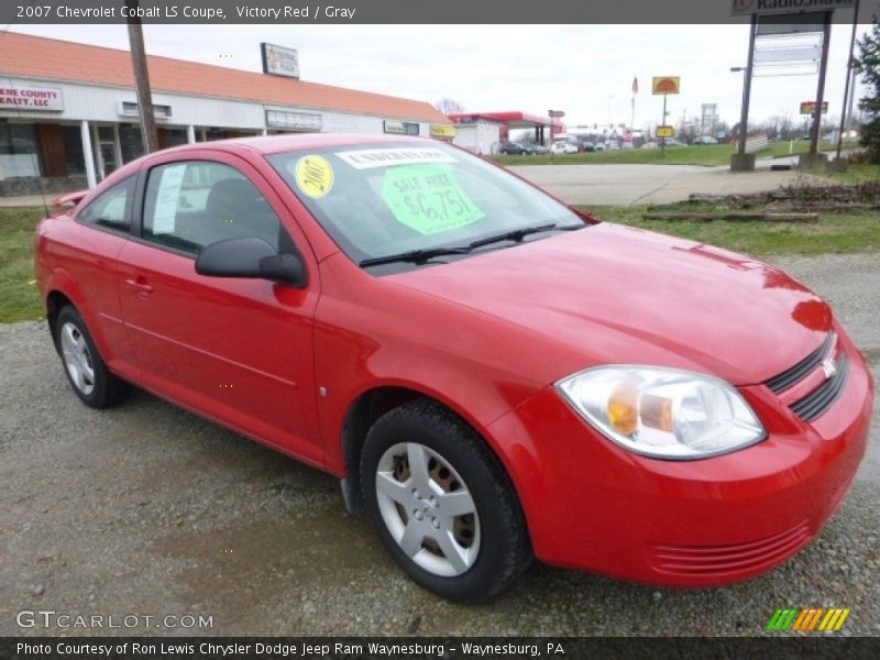 Victory Red / Gray 2007 Chevrolet Cobalt LS Coupe