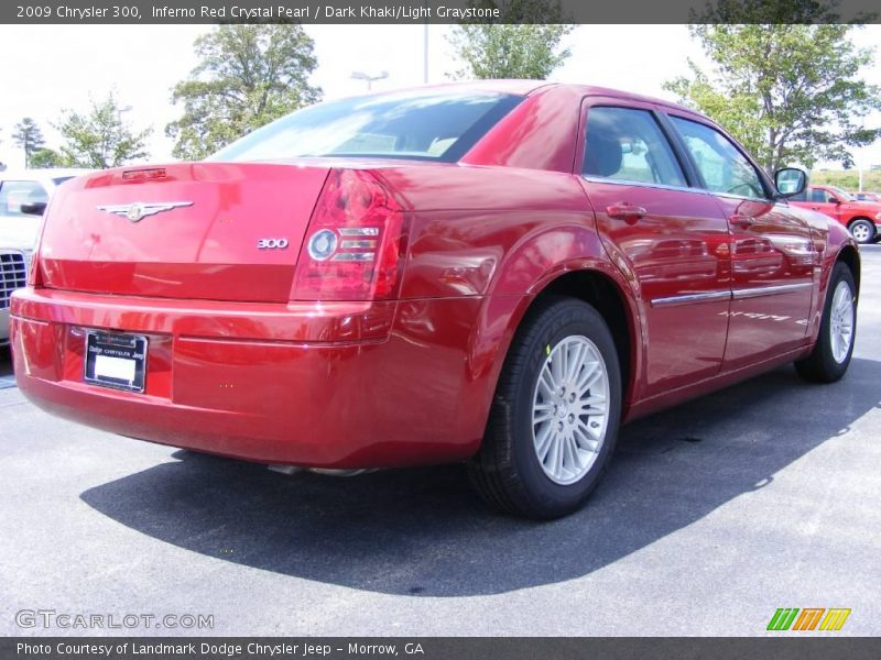 Inferno Red Crystal Pearl / Dark Khaki/Light Graystone 2009 Chrysler 300
