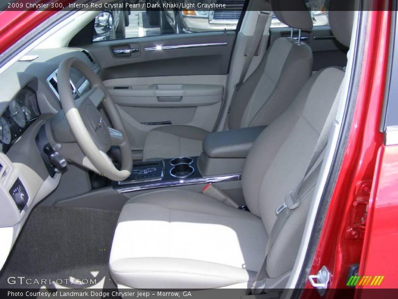 Inferno Red Crystal Pearl / Dark Khaki/Light Graystone 2009 Chrysler 300