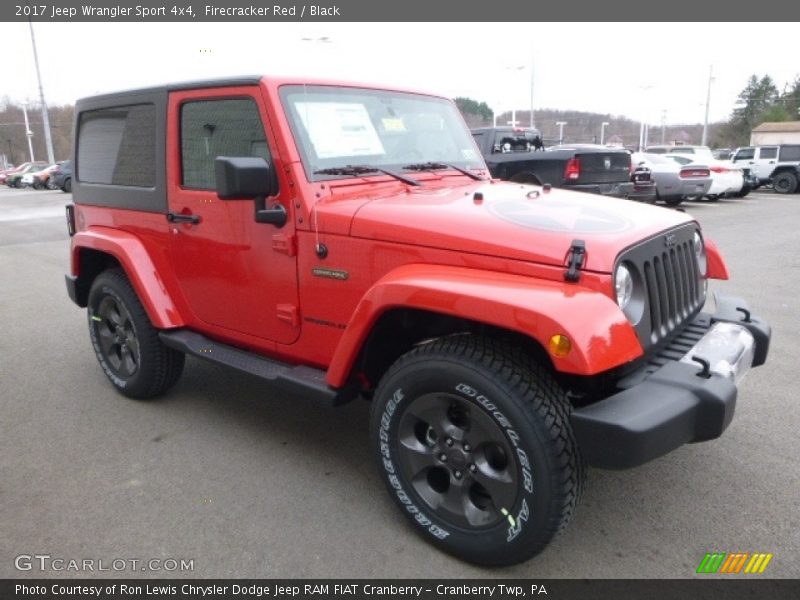 Firecracker Red / Black 2017 Jeep Wrangler Sport 4x4